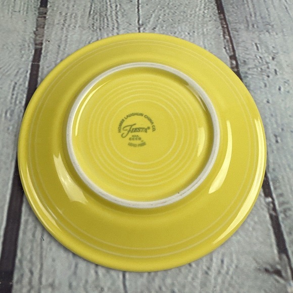 Fiestaware Salad Plate Fiesta Yellow 7 inch Dessert Plate 1998 Retired - Picture 2 of 5